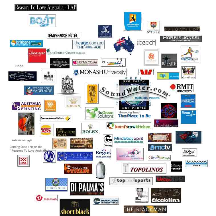  
SoundWater.com Australia 2012 Reasons to love australia
 