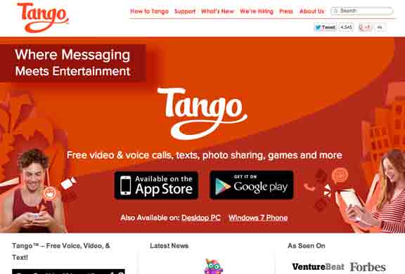  SoundWater.com On -Tango Where Messaging Meetins Entertainment .. Free video , voice, text, and sharing photos, games and more
 